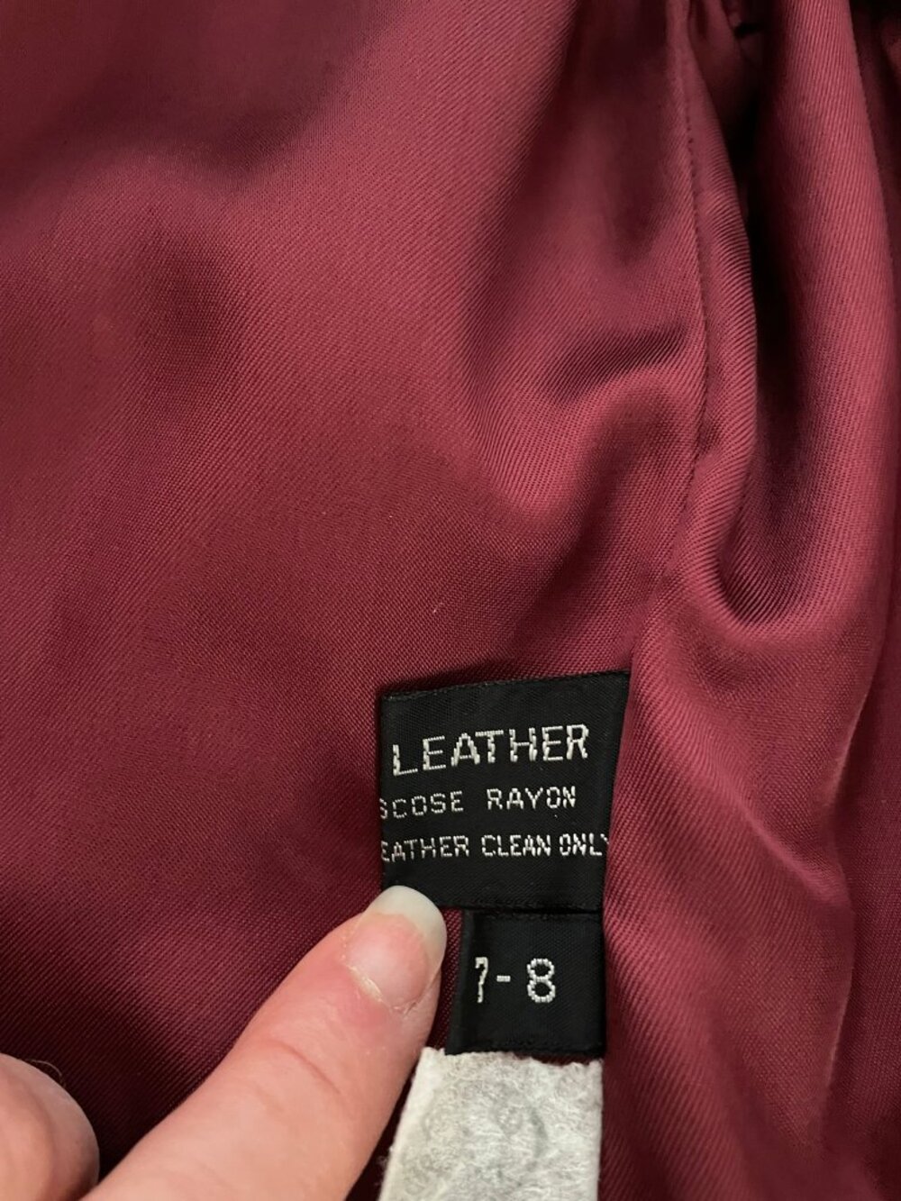Dark Red Real Suede Leather Blazer Jacket - Picture 13 of 14